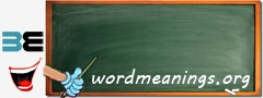 WordMeaning blackboard for u